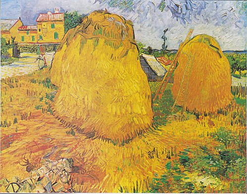 Haystacks in Provence, 1888, Vincent van Gogh