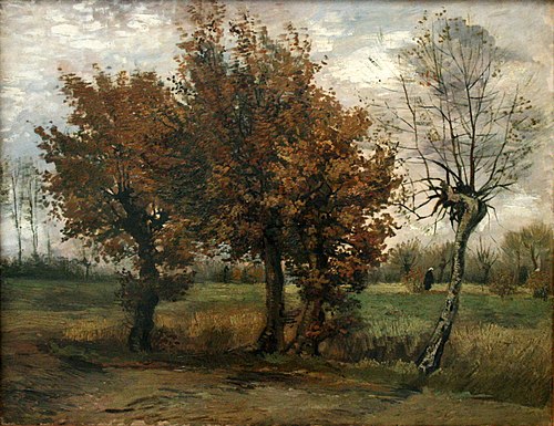 Autumn Landscape with Four Trees, 1885, Vincent van Gogh