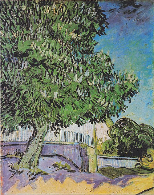 Marronniers en fleurs, 1890, Vincent van Gogh