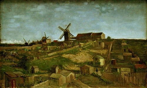 La butte Montmartre, 1886, Vincent van Gogh