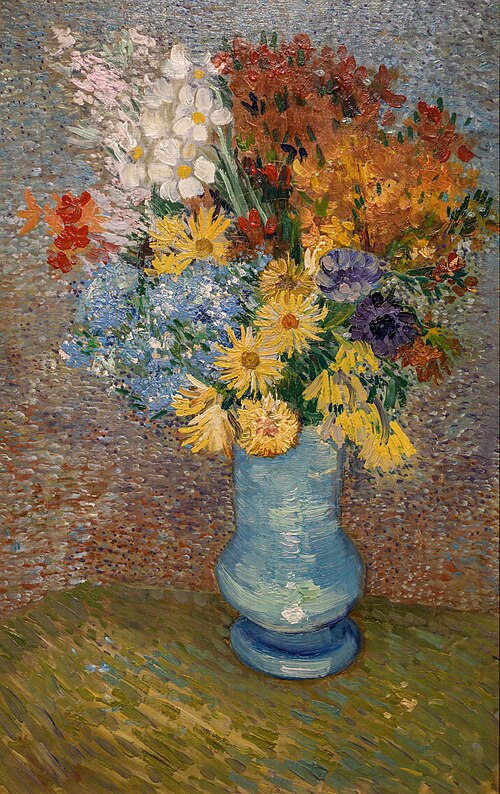 Vase with daisies and anemones, 1887, Vincent van Gogh
