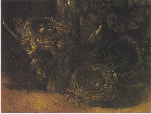 Still Life with Three Birds' Nests, 1885, Vincent van Gogh