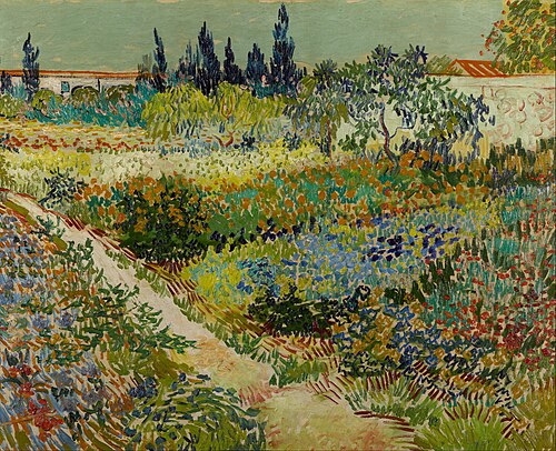 Flowering Garden with Path, 1888, Vincent van Gogh