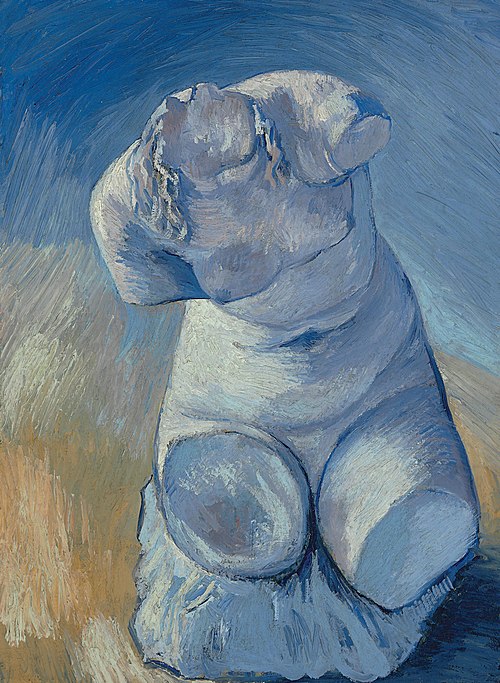 Statuette de plâtre: Torse de femme, vue de face, 1887, Vincent van Gogh
