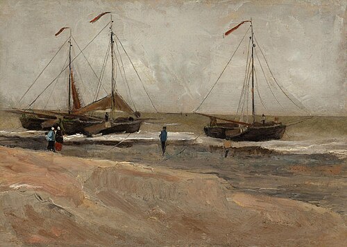 La plage de Scheveningen, 1882, Vincent van Gogh