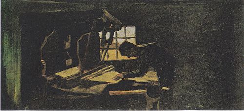 Weaver Arranging Threads, 1884, Vincent van Gogh