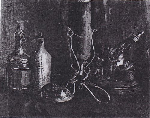 Still Life with Bottles and a Cowrie Shell, 1884, Vincent van Gogh