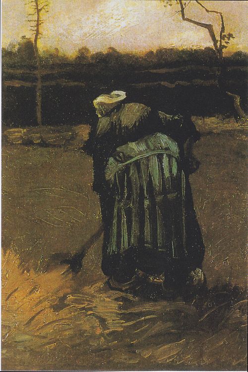 Peasant Woman Digging, 1885, Vincent van Gogh