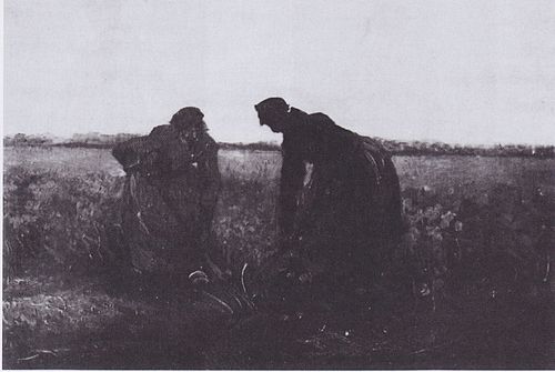 Two Peasant Women Digging, 1885, Vincent van Gogh