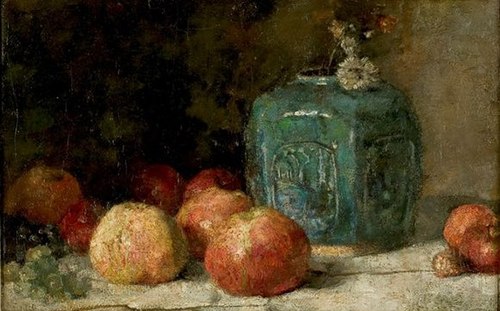 Still Life with Ginger Jar and Apples, 1885, Vincent van Gogh