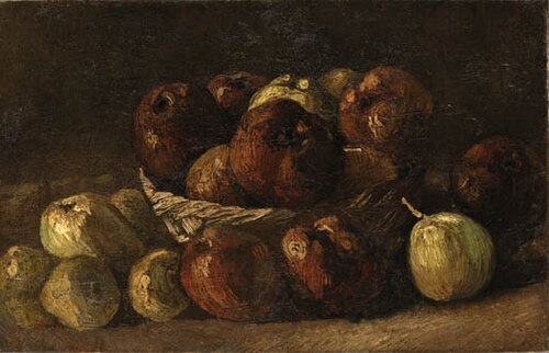 Still Life with a Basket of Apples, 1885, Vincent van Gogh