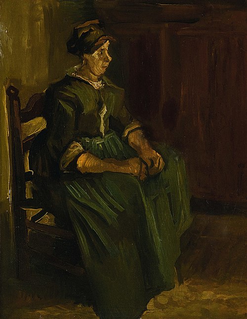 Peasant Woman Sitting on a Chair, 1885, Vincent van Gogh
