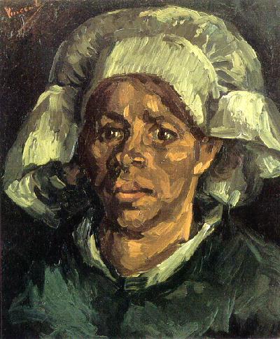 Gordina de Groot, Head (F 141, JH 783), 1885, Vincent van Gogh