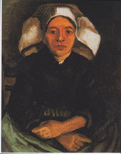 Peasant Woman, Half-Figure, Sitting, 1884, Vincent van Gogh