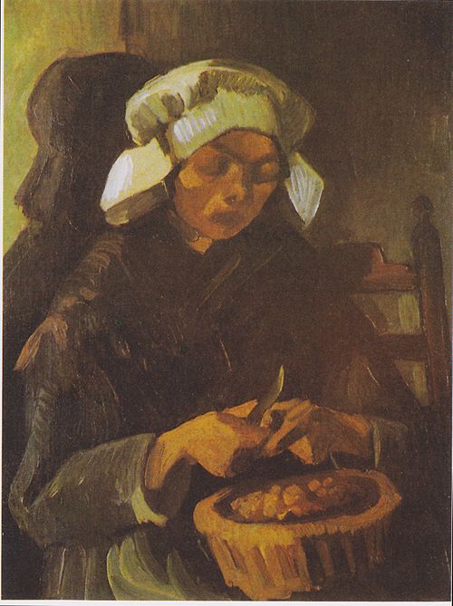 Peasant Woman Peeling Potatoes, 1885, Vincent van Gogh