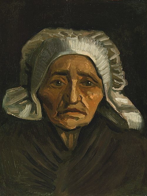 Tête de paysanne à la coiffe blanche, 1884, Vincent van Gogh