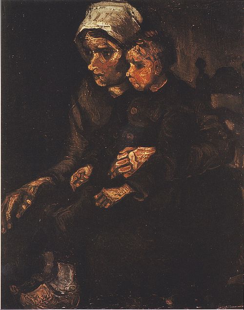 Peasant Woman with Child on Her Lap, 1885, Vincent van Gogh