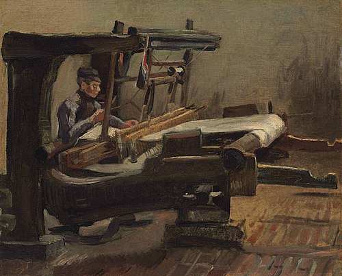 Weaver Facing Right, 1884, Vincent van Gogh