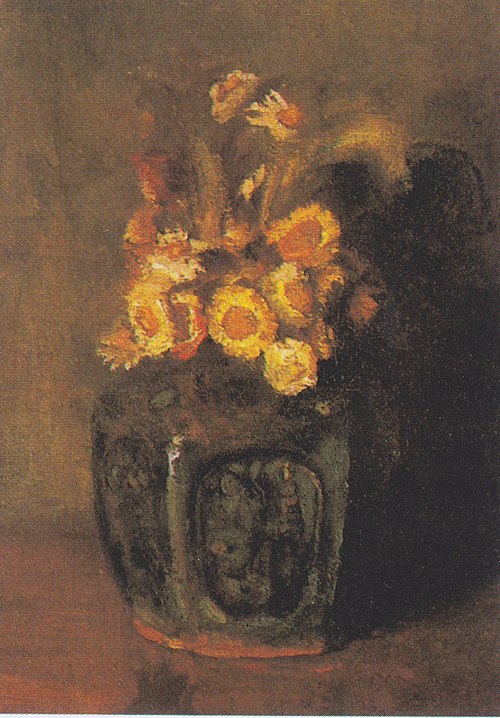Ginger Jar Filled with Chrysanthemums, 1886, Vincent van Gogh