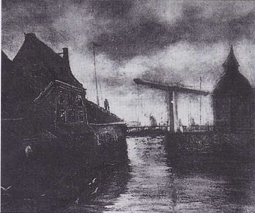 View of a Town with Drawbridge, 1885, Vincent van Gogh