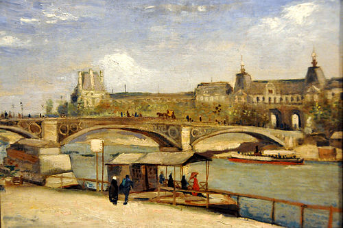 Pont du Carrousel and the Louvre, 1886, Vincent van Gogh