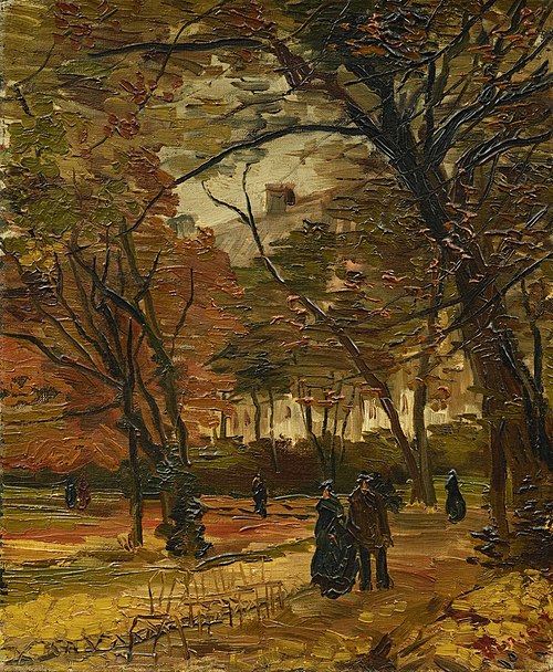 Bois de Boulogne with People Walking, 1886, Vincent van Gogh