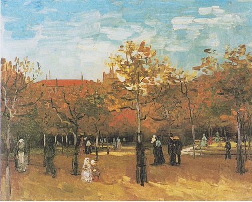 People Walking in a Park, 1886, Vincent van Gogh