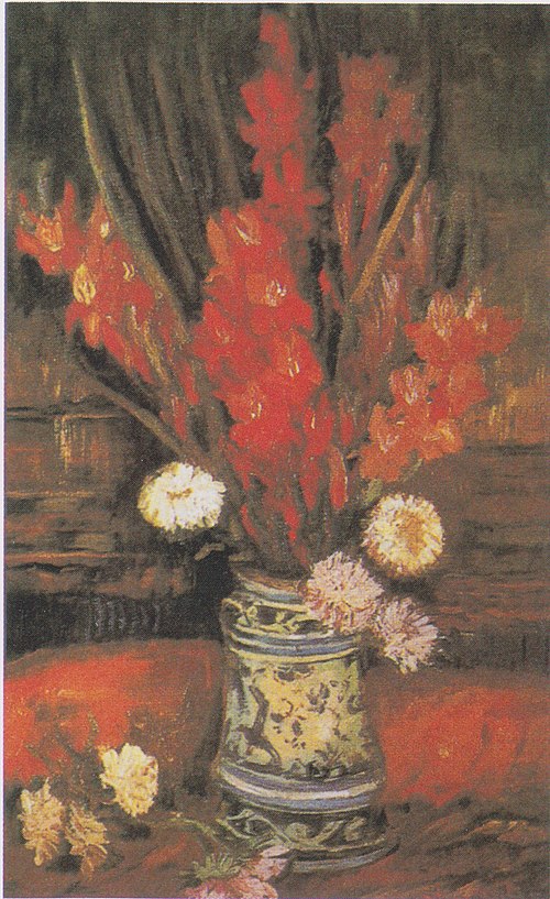 Vase with Red Gladioli, 1886, Vincent van Gogh