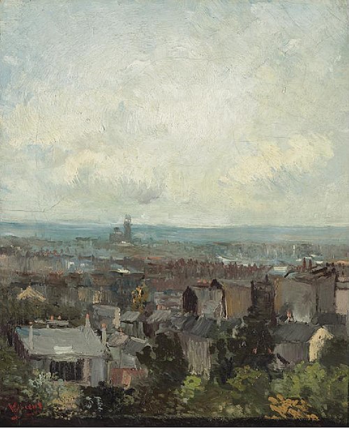 Vue de Paris aux environs de Montmartre, 1886, Vincent van Gogh