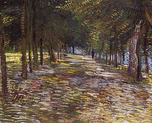 Avenue in Voyer d'Argenson Park at Asnieres, 1887, Vincent van Gogh