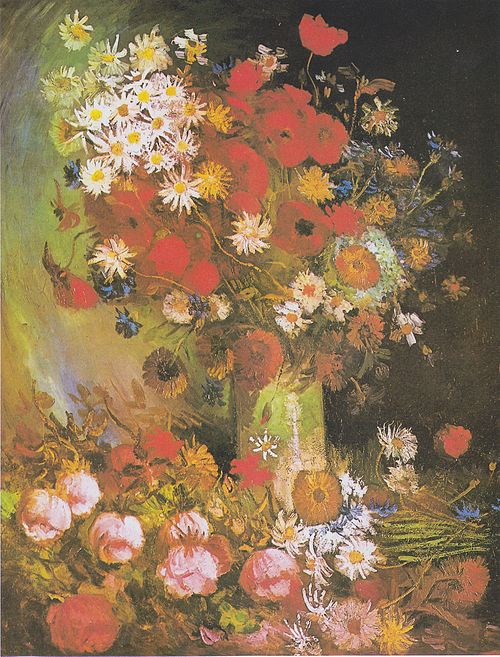 Still Life with Meadow Flowers and Roses, 1886, Vincent van Gogh