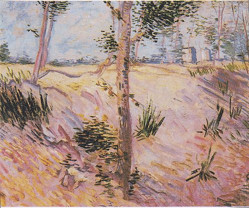 Trees on a slope, 1887, Vincent van Gogh