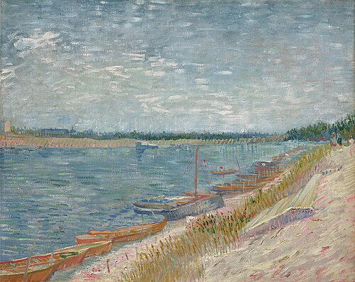 Les canots amarrés, 1887, Vincent van Gogh