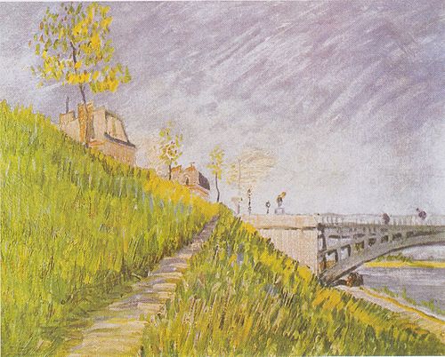 Banks of the Seine with the Pont de Clichy, 1887, Vincent van Gogh