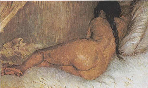 Nude Woman Reclining, Seen from the Back, 1887, Vincent van Gogh