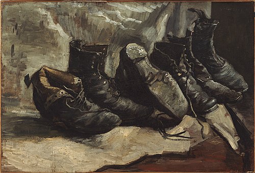 Three Pairs of Shoes, 1886, Vincent van Gogh
