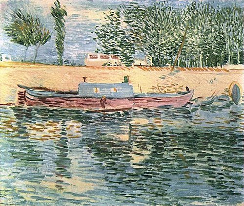 Banks of the Seine with Boats, The, 1887, Vincent van Gogh