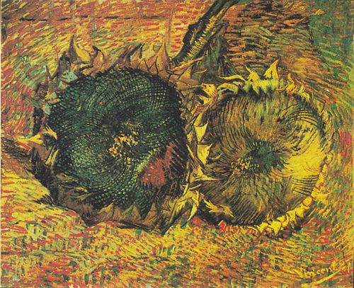 Deux Tournesols coupés, 1887, Vincent van Gogh