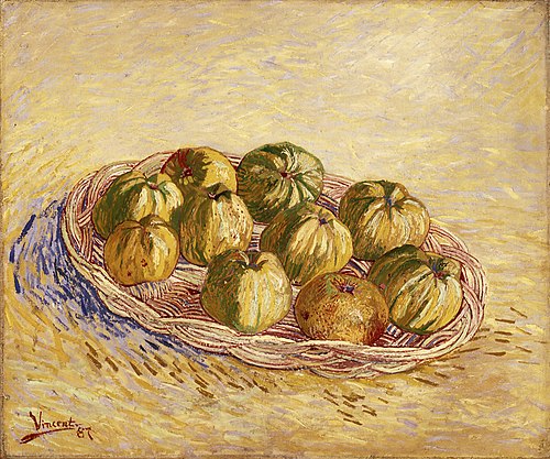 Still Life, Basket of Apples, 1887, Vincent van Gogh