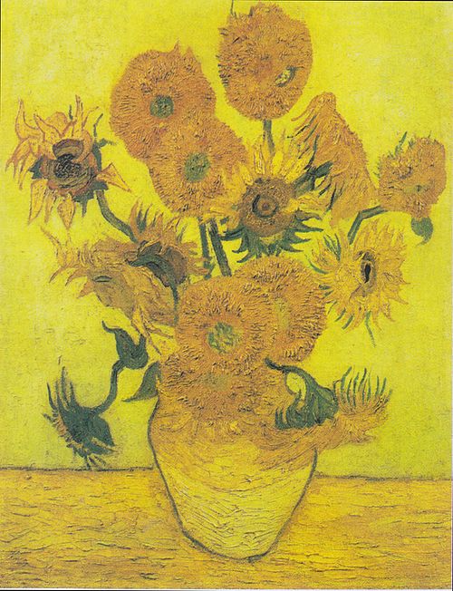 Still Life: Vase with Fifteen Sunflowers, 1889, Vincent van Gogh