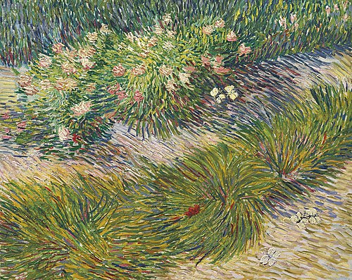 Coin de jardin avec papillons, 1889, Vincent van Gogh