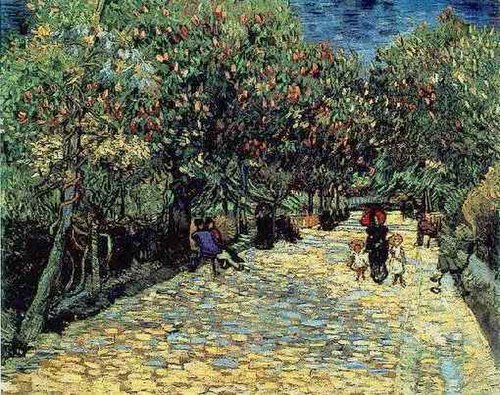 Red Chestnuts in the Public Park at Arles, 1889, Vincent van Gogh