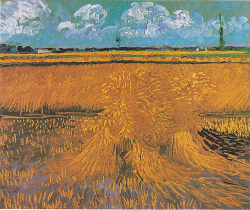 Wheat Field with Sheaves, 1888, Vincent van Gogh