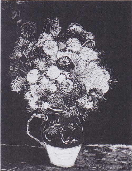 Still Life: Vase with Zinnias, 1888, Vincent van Gogh
