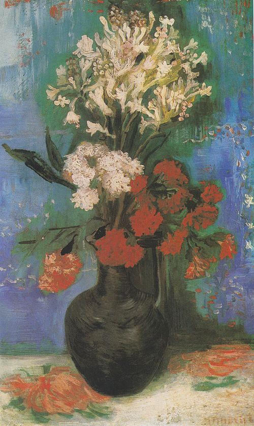 Vase with Carnations and Other Flowers, 1886, Vincent van Gogh