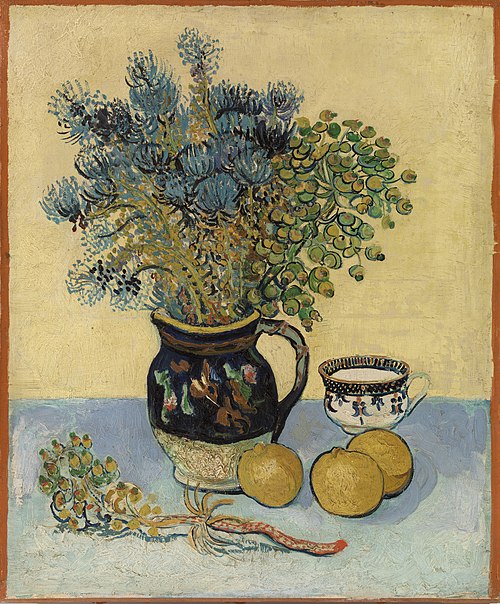 Still Life: Majolica with Wildflowers, 1888, Vincent van Gogh