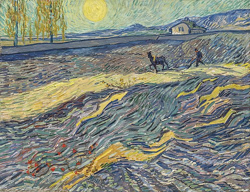Laboureur dans un champ, 1889, Vincent van Gogh