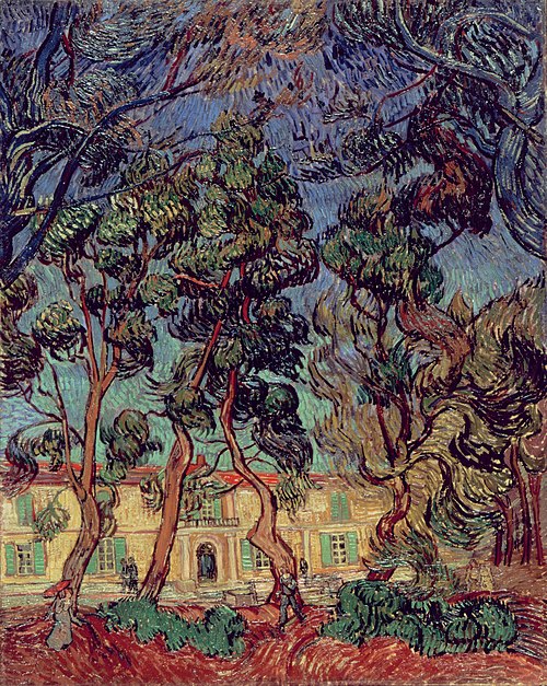 Trees in the Garden of Saint-Paul Hospital, 1889, Vincent van Gogh