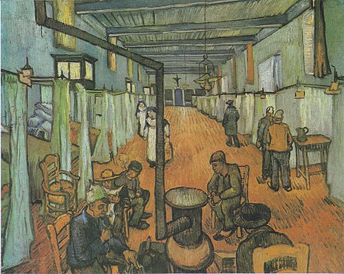 Dormitory in the Hospital in Arles, 1889, Vincent van Gogh