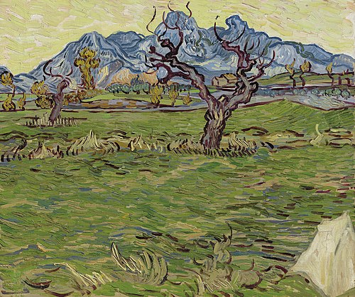 Champs près des Alpilles, 1889, Vincent van Gogh